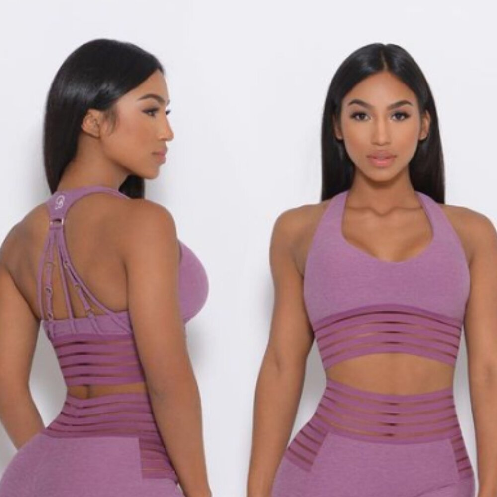 NWOT Bombshell Sportswear Statement Bra Lavender Size XL